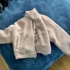Urban Outfitters Light pink Teddy Jacket